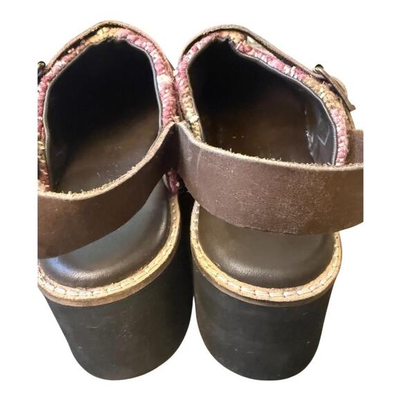 Free People Pink and Brown Platform Clogs - Picture 6 of 8